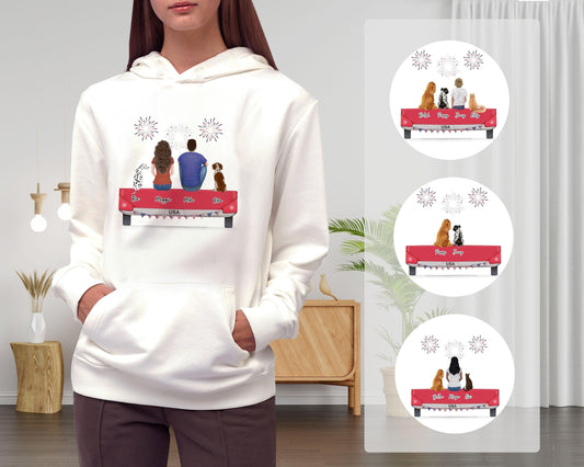 4th of  July Personalized Pet & Owner Hoodies