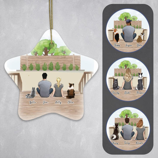 Backyard Star Ornament - Personalized Pet & Owner Backyard