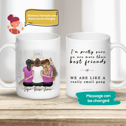 Christmas Scene Personalized Sister Best Friend Coffee Mug
