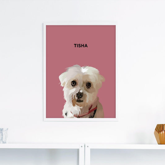 Custom Modern Pet Portrait